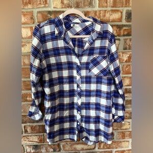 Kut from the cloth plaid flannel button down top